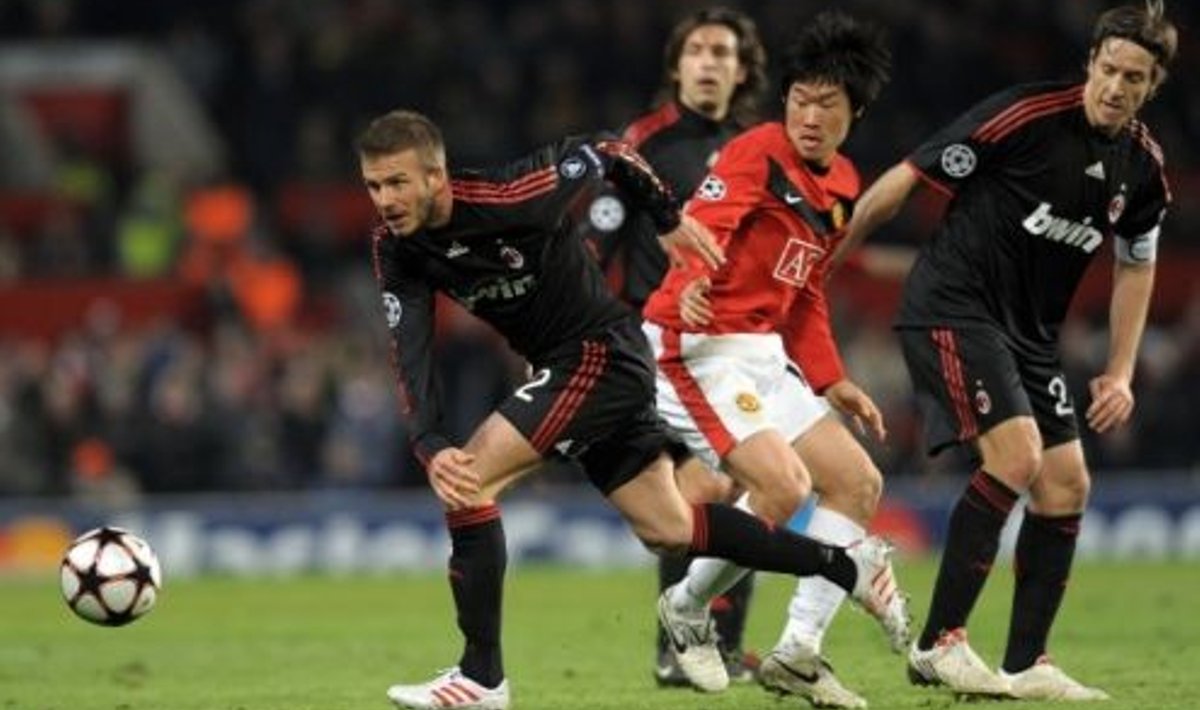 Manchester United - AC Milan, David Beckham, jalgpall