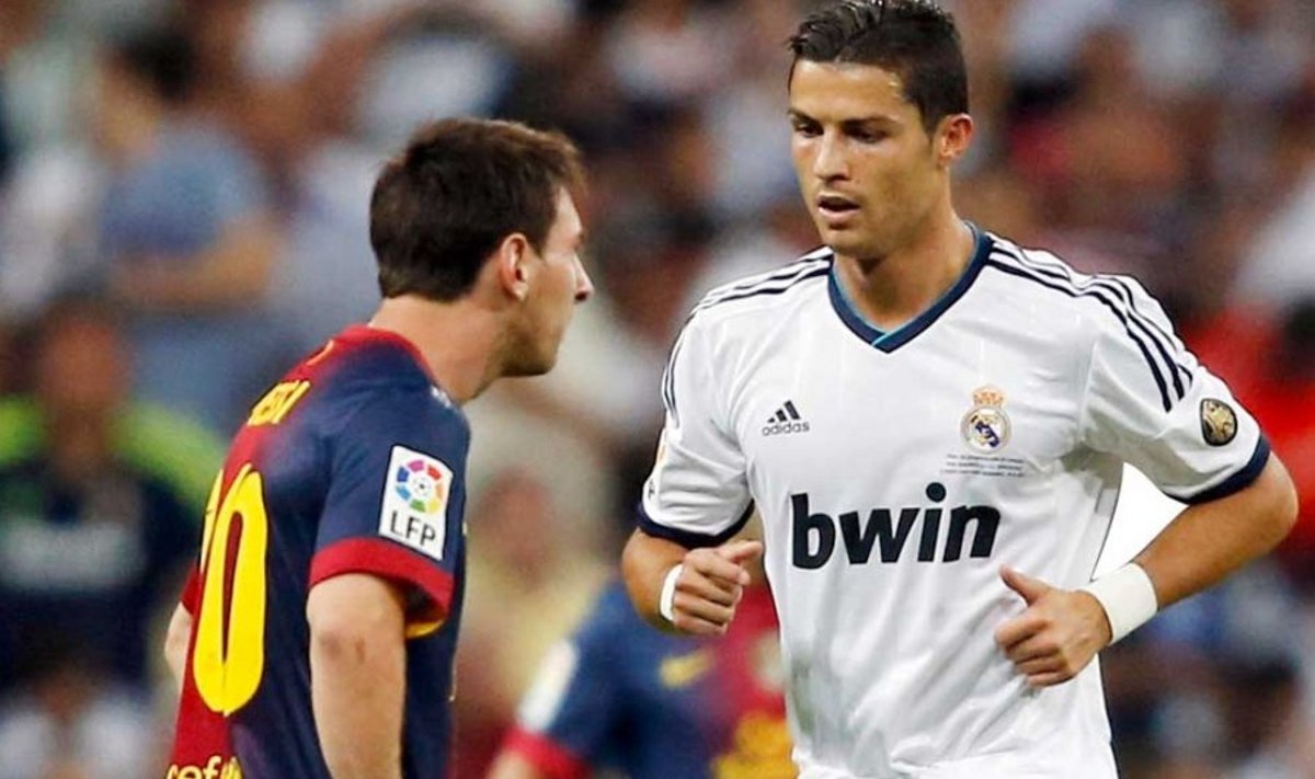 Lionel Messi (vasakul) ja Cristiano Ronaldo.