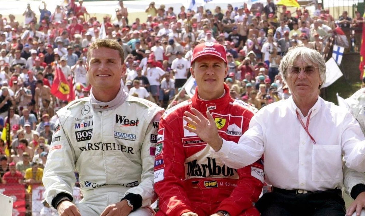 David Coulthard ja Michael Schumacher