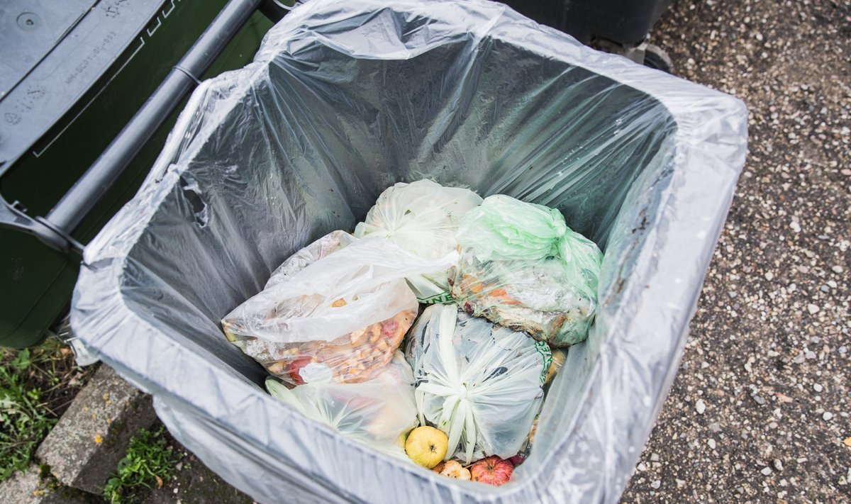 Biojäätmete komposteerimine Aardlapalu prügilas.