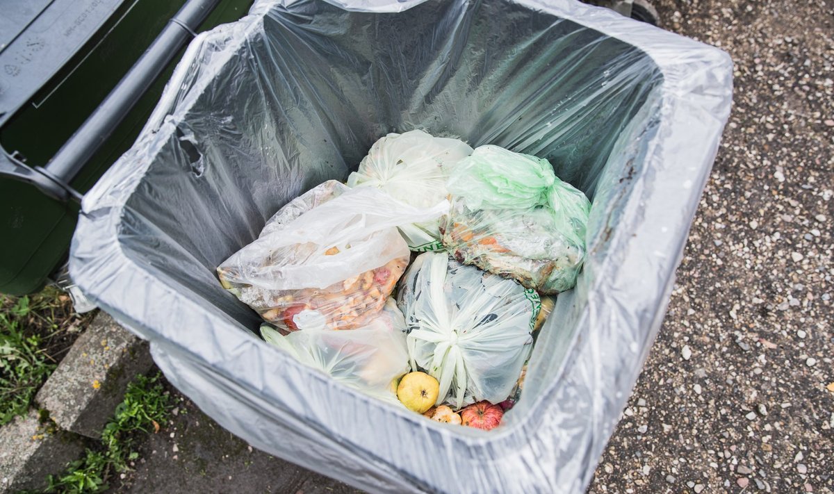Biojäätmete komposteerimine Aardlapalu prügilas.