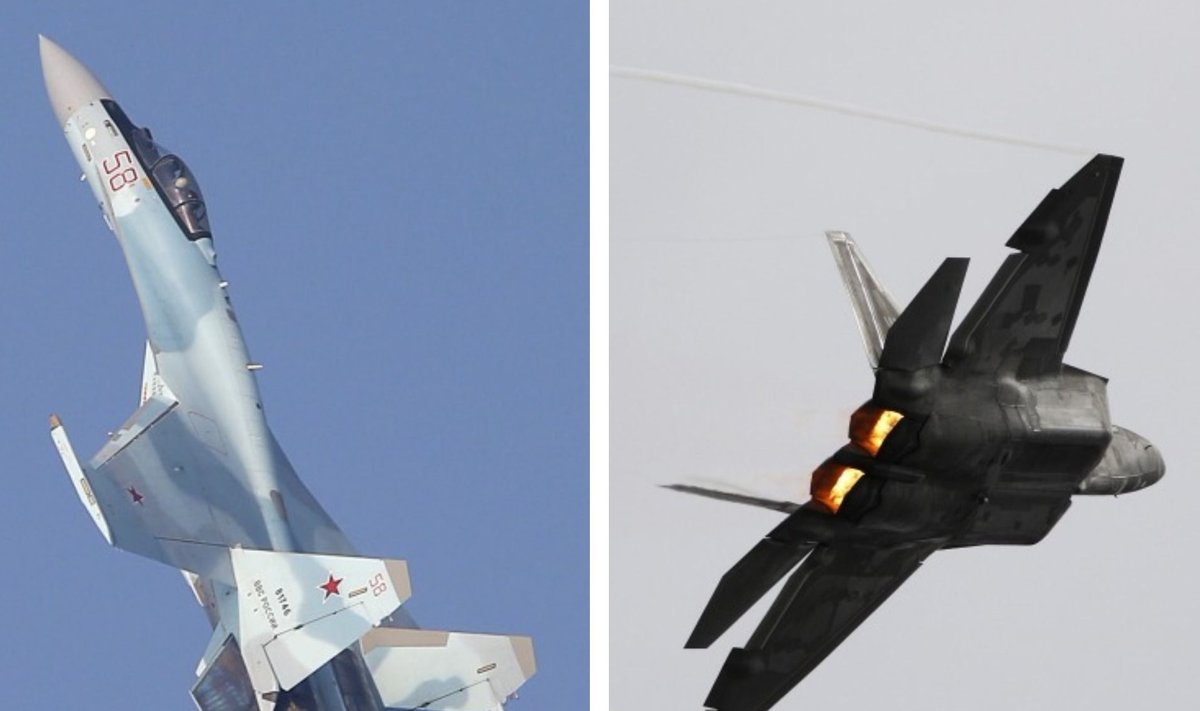 Su-35 ja F-22