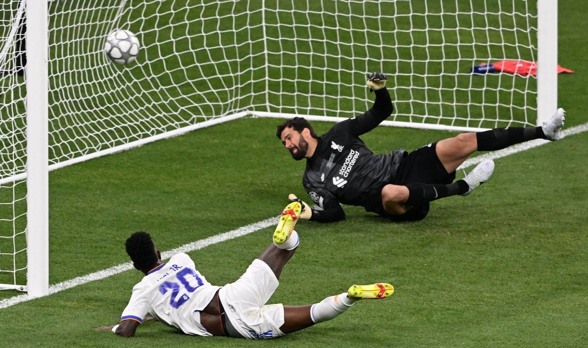 Vinicius Junior mängis kaasmaalase Alisson Beckeri üle ning tõi Madridi Realile Meistrite liiga trofee