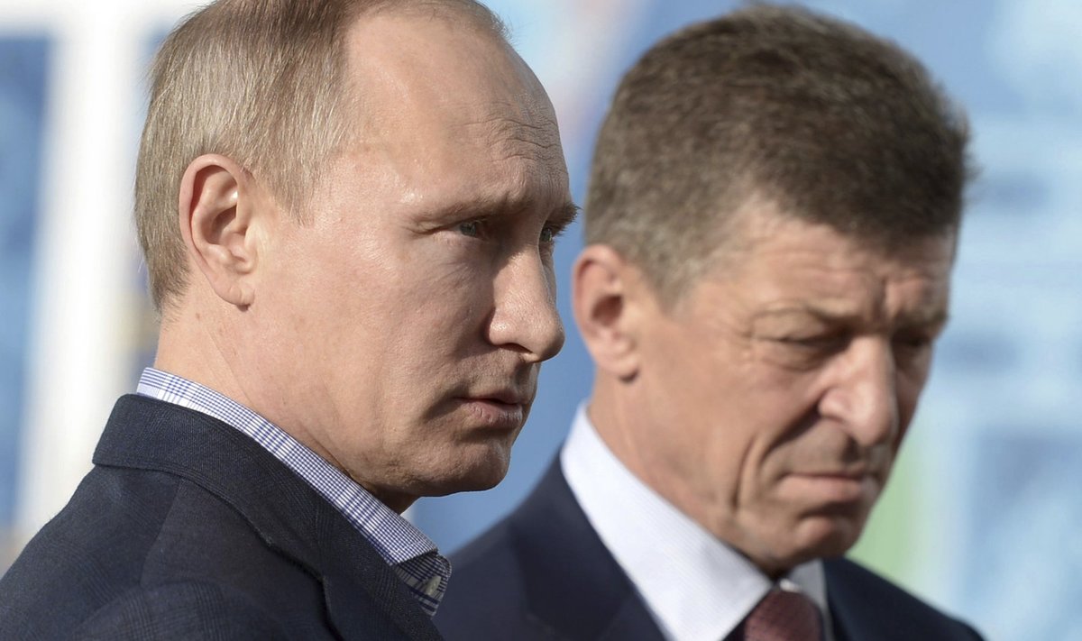 Козак (справа) и Путин