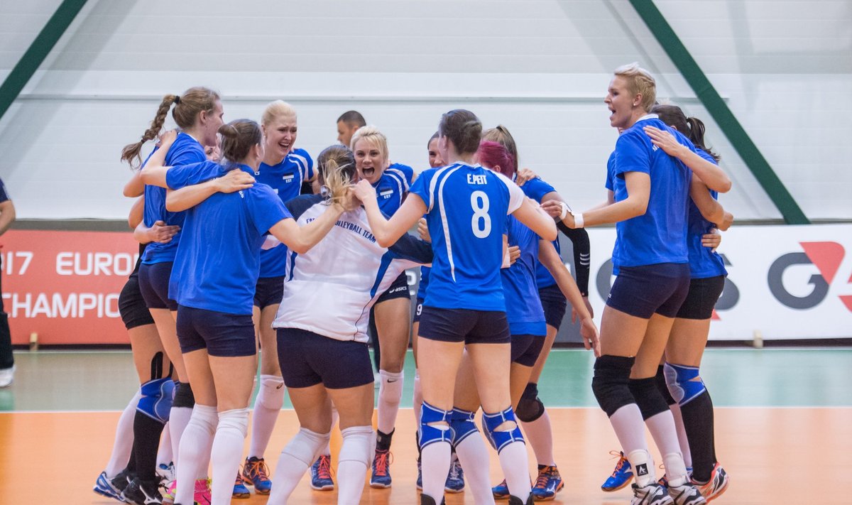 Naiste võrkpalli EM-valikmäng Eesti - Rootsi