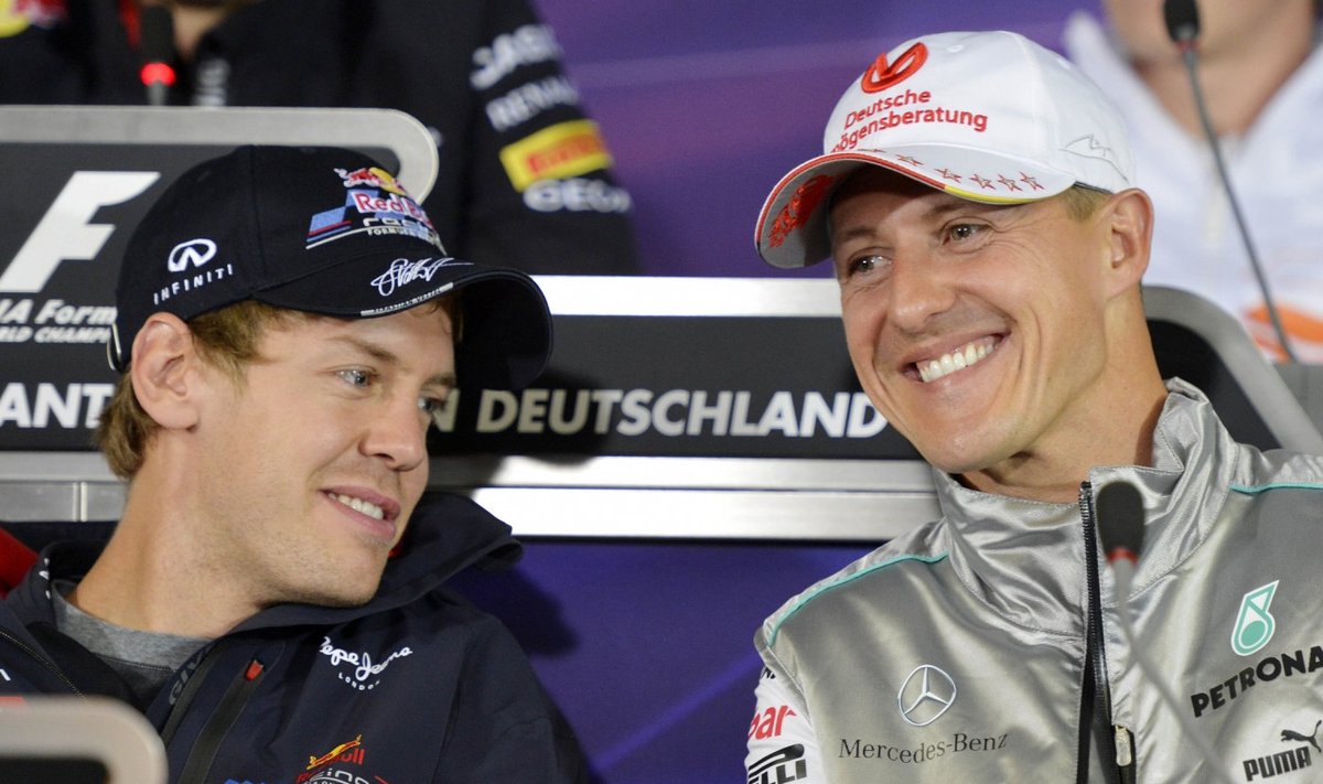 Nii Sebastian Vettel kui Michael Schumacher on tippsõitjateks sirgunud Kerpeni ringrajal