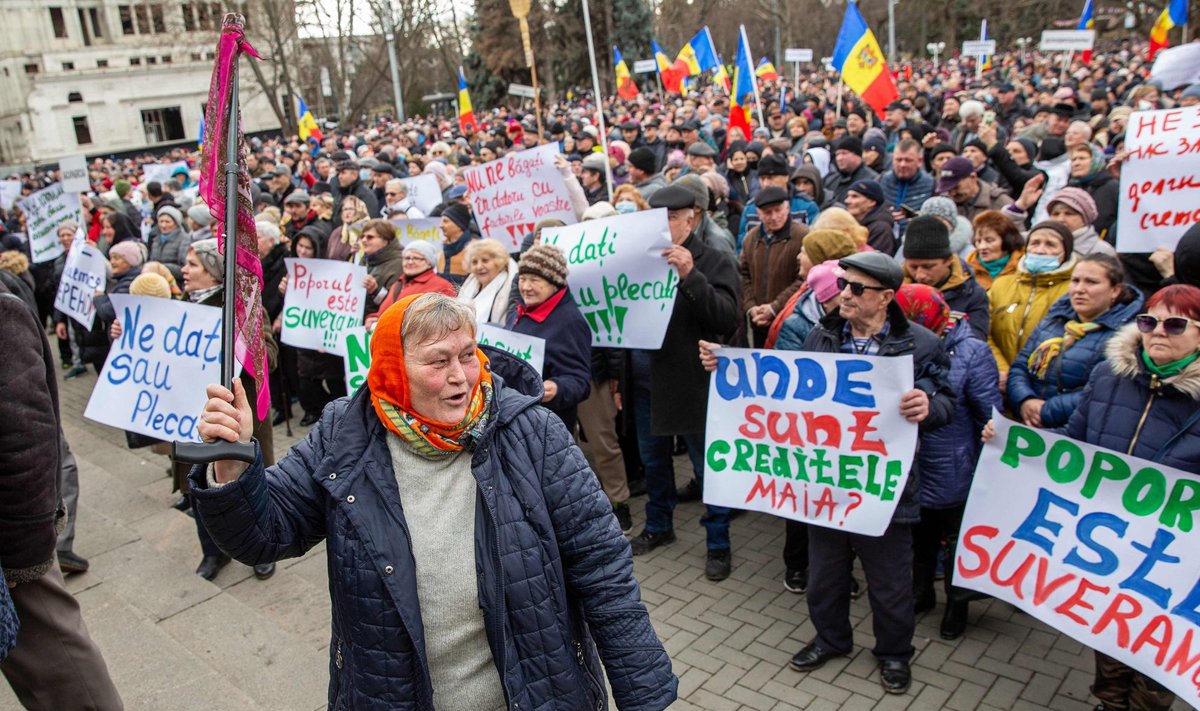 19. veebruaril 2023 toimus Chişinăus meeleavaldus Moldova valitsuse ja nende ELi-meelse presidendi Maia Sandu vastu.