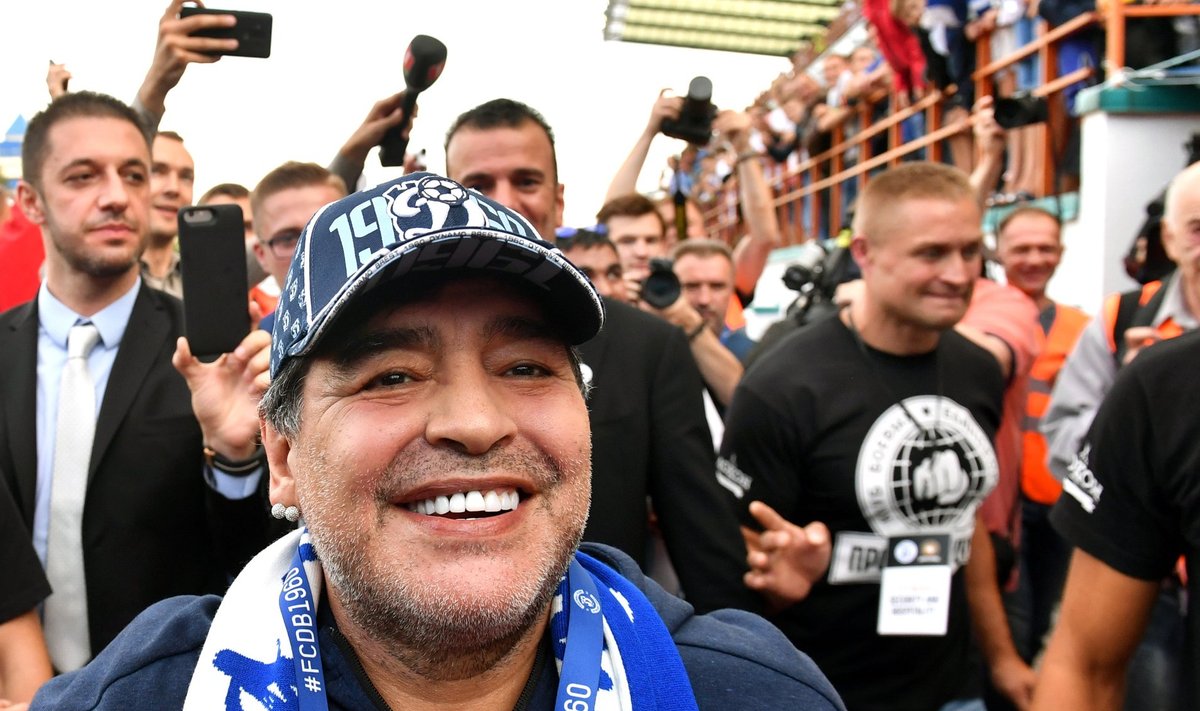 Argentinian footballer Diego Maradona appointed Dynamo Brest board chair arrives in Belarus