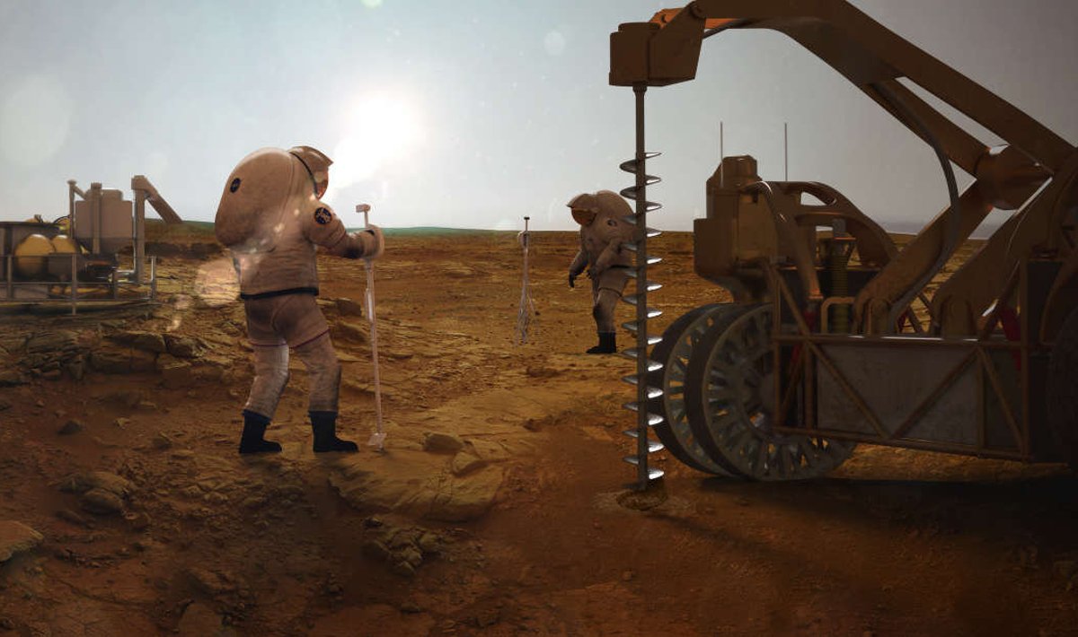 Tulevikutööd Marsil kunstniku kujutluses.