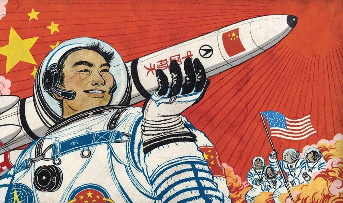 Hiinlaste pilapilt kosmosevõidujooksust ameeriklastega