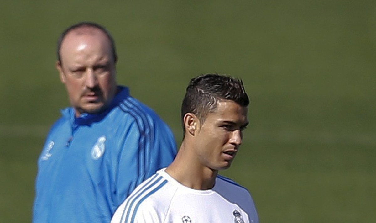 Rafael Benitez ja Cristiano Ronaldo