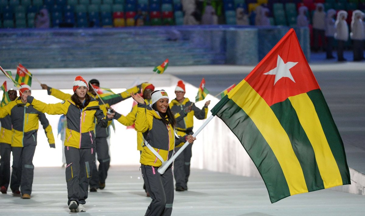 Togo taliolümpiakoondis Sotši mängude avatseremoonial