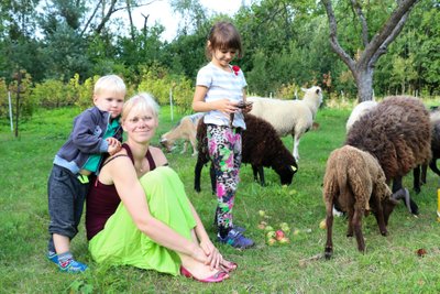 Heidi Hanso, lapsed, loomad, Pajuvärava talu, Sundimetsas