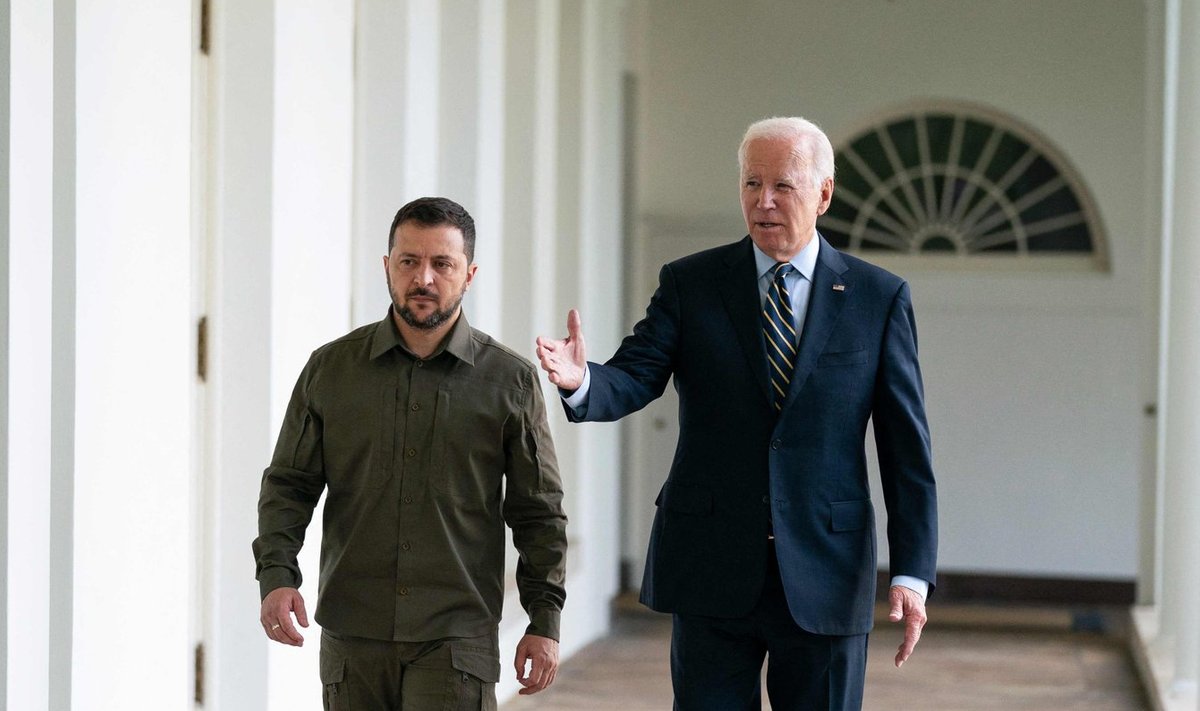 Ukraina president Volodõmõr Zelenskõi ja USA president Joe Biden 21. septembril 2023 Washingtonis