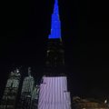 ФОТО | Подарок на 102 года от ОАЭ: самое высокое здание в мире окрасилось в цвета эстонского флага