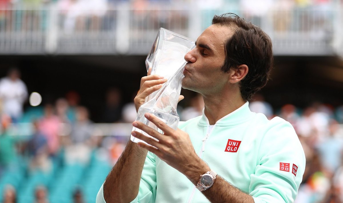 Roger Federer võitis Miami Openi tiitli neljandat korda.