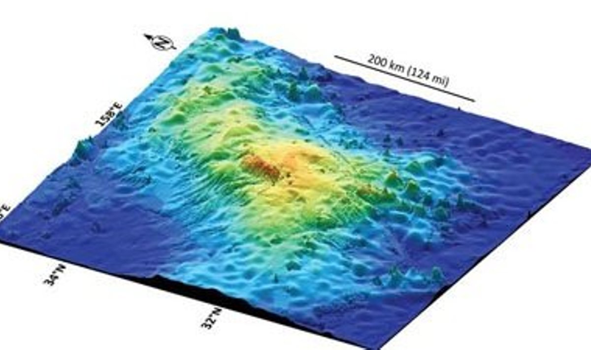 Tamu Massifi kilpvulkaan. Sager et al./Nature Geoscience