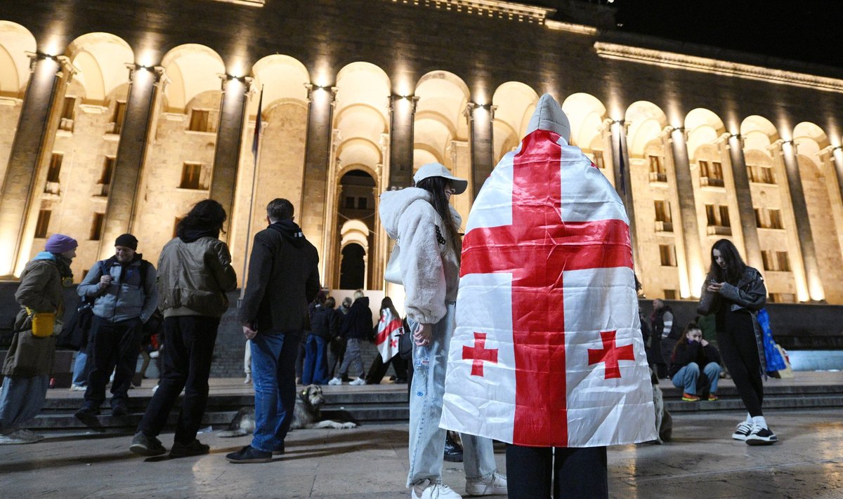 Gruusia opositsiooni toetajad meelt avaldamas