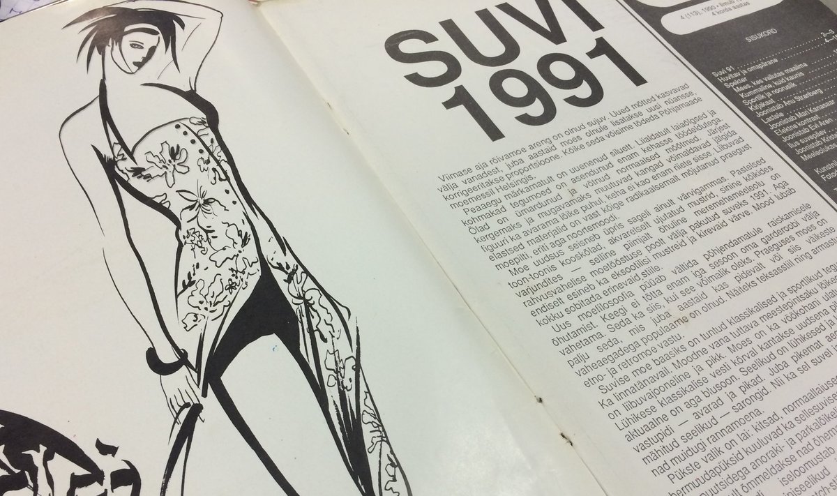 Ajakiri Siluett oli 1991. aastal aken suurde moemaailma.