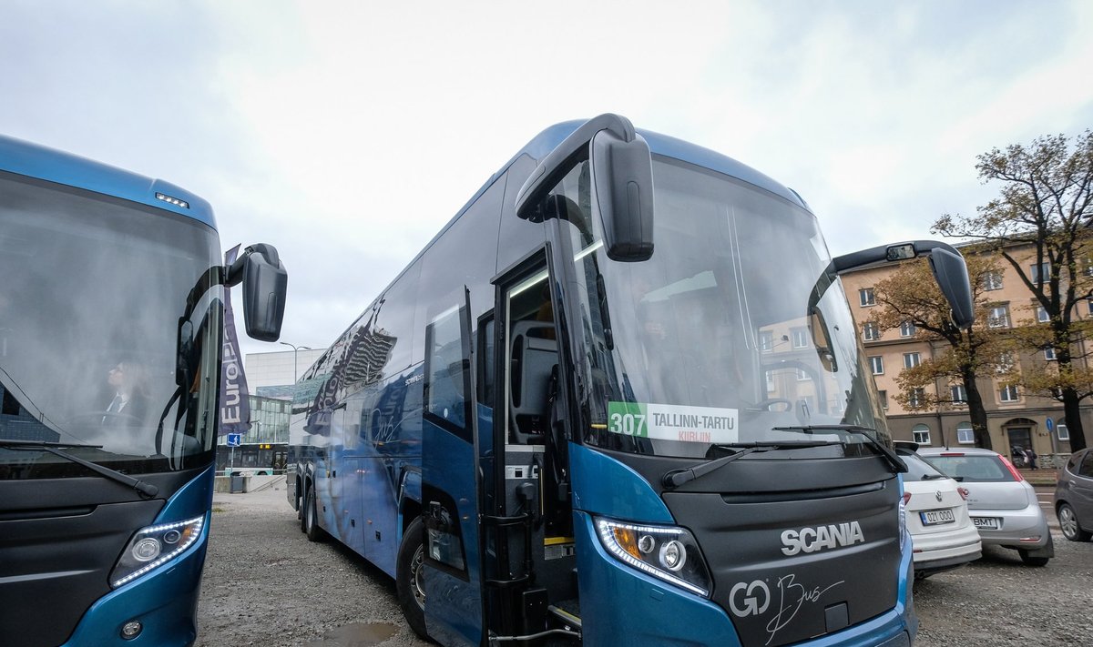 JUBA KADUNUD: Alles eelmisel sügisel tutvustas GoBus uusi Tallinn-Tartu liinidel sõitvaid busse.
