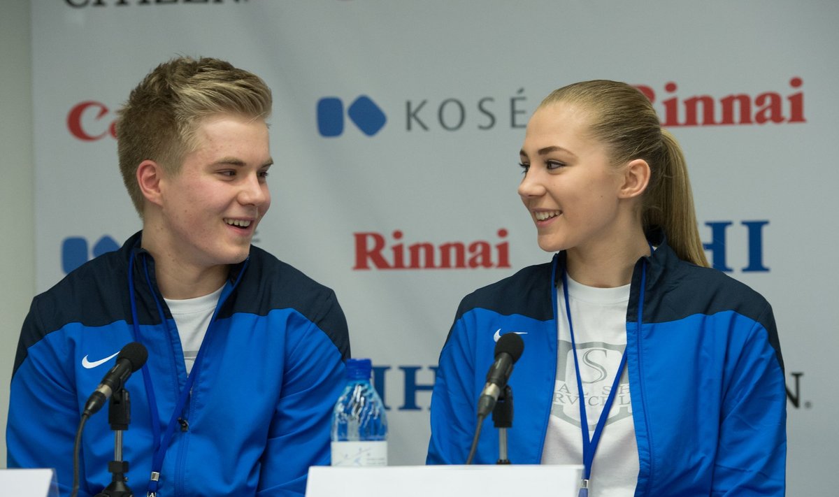 Jäätantsijad Denis Koreline ja Marina Elias