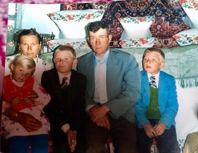 1971 год. Ольга, Фредерик и их дети: Аугуст, Петро и Валерия