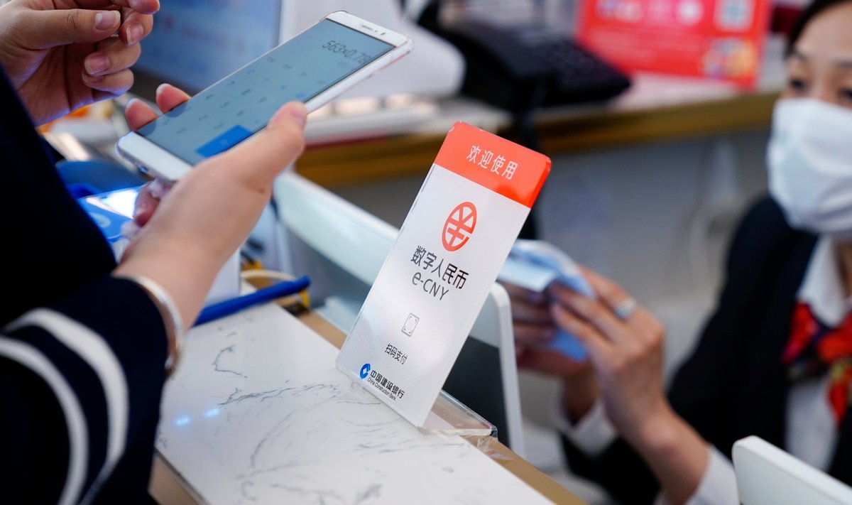 Shanghais on juba võimalik poes digitaalse jüaaniga maksta.