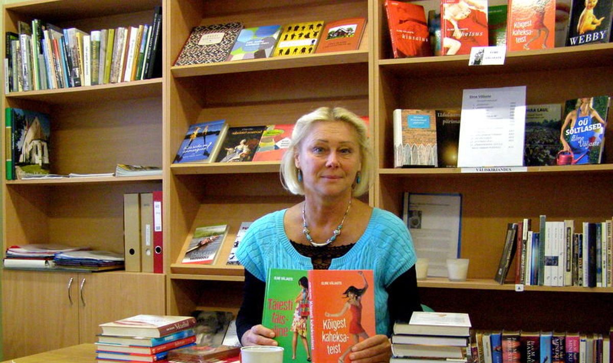 Laukna raamatukogus kohtus lugejatega Elme Väljaste. Foto: Edith Alasi