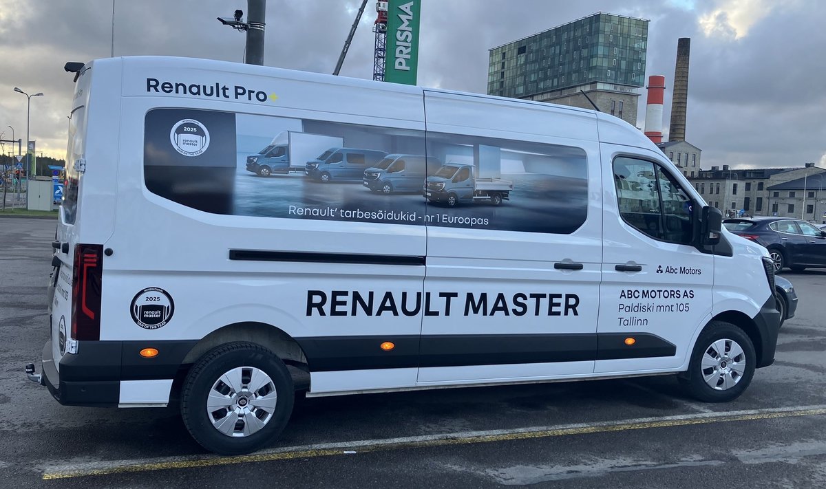 Renault Aerovan Masteri kõrgel istmel olles tunned end veoautjuhina.