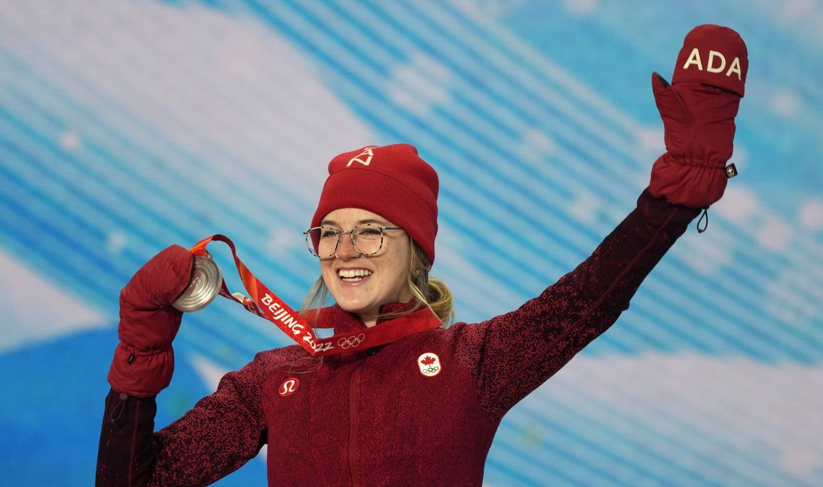 Cassie Sharpe Pekingi olümpiamängudel hõbemedaliga.