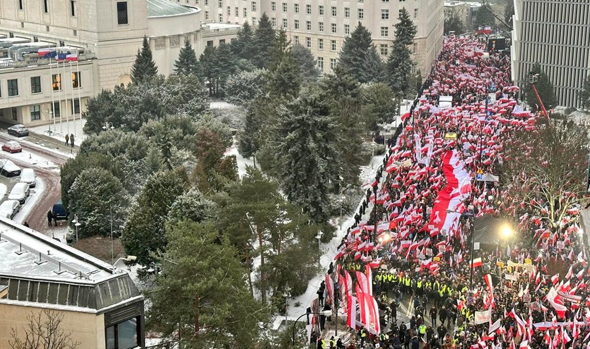 Акция протеста в Польше
