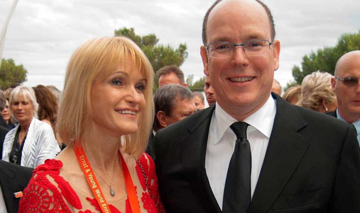 Kuninglikus seltskonnas: Ruth Oltjer koos Monaco printsi Albert II-ga Monte Carlos