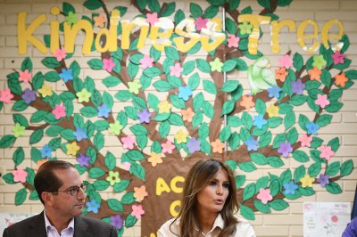 Melania Trump eile Texases McAllenis asuvas sotsiaalkeskuses juturingis osalemas. (Foto: AFP)