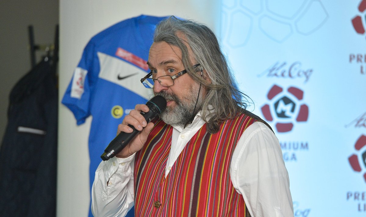 Jalgpalliliidu president Aivar Pohlak.