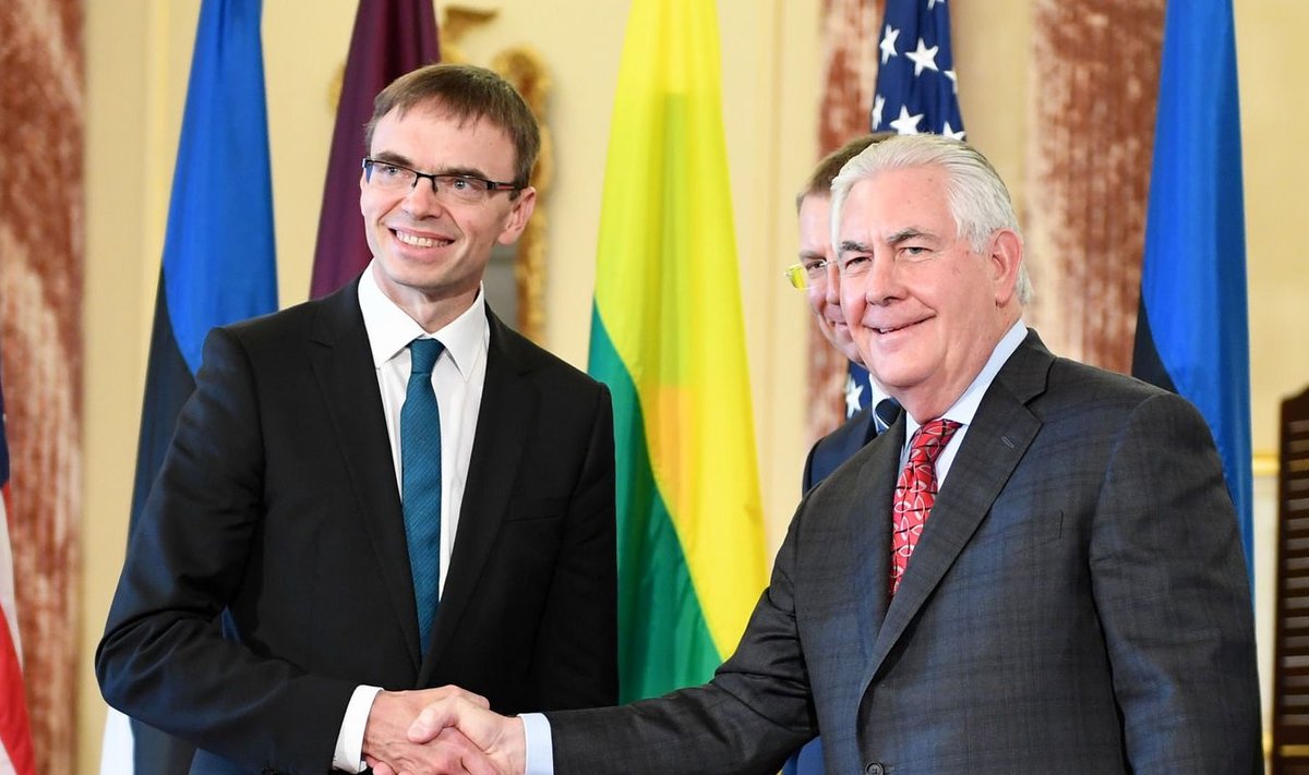 Balti riikide välisministrite kohtumine USA välisministri Rex Tillersoniga