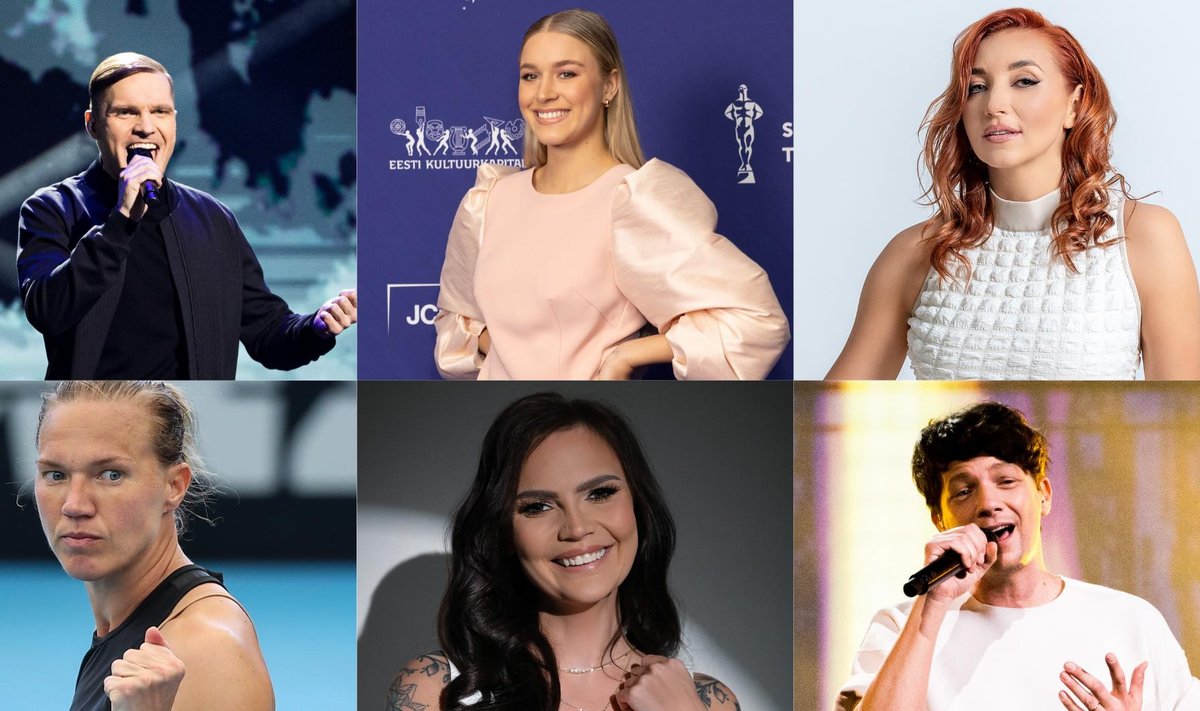 Ott Lepland, Kelly Sildaru, Tanja Mihhailova-Saar, Kaia Kanepi, Mallukas, Stig Rästa