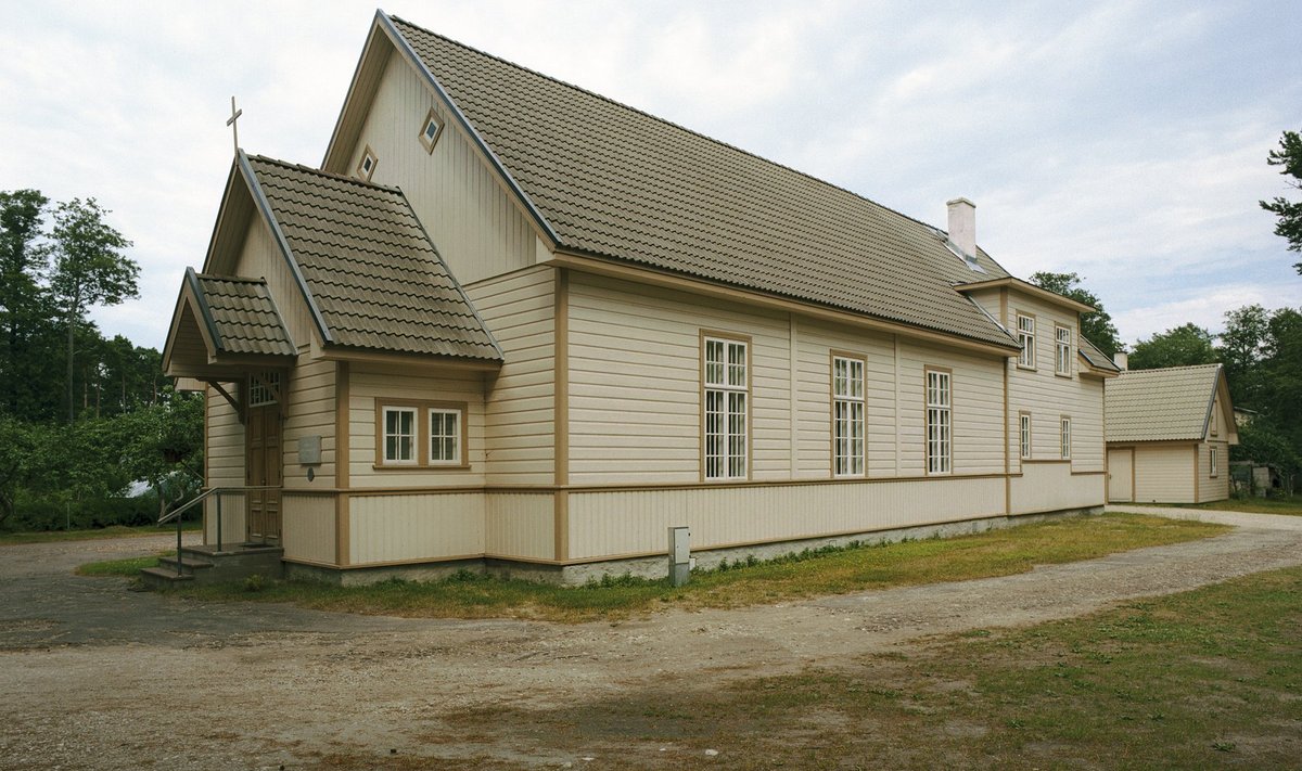 Restaureeritud Kärdla baptisti palvemaja pärast taasavamist 2007. aastal.