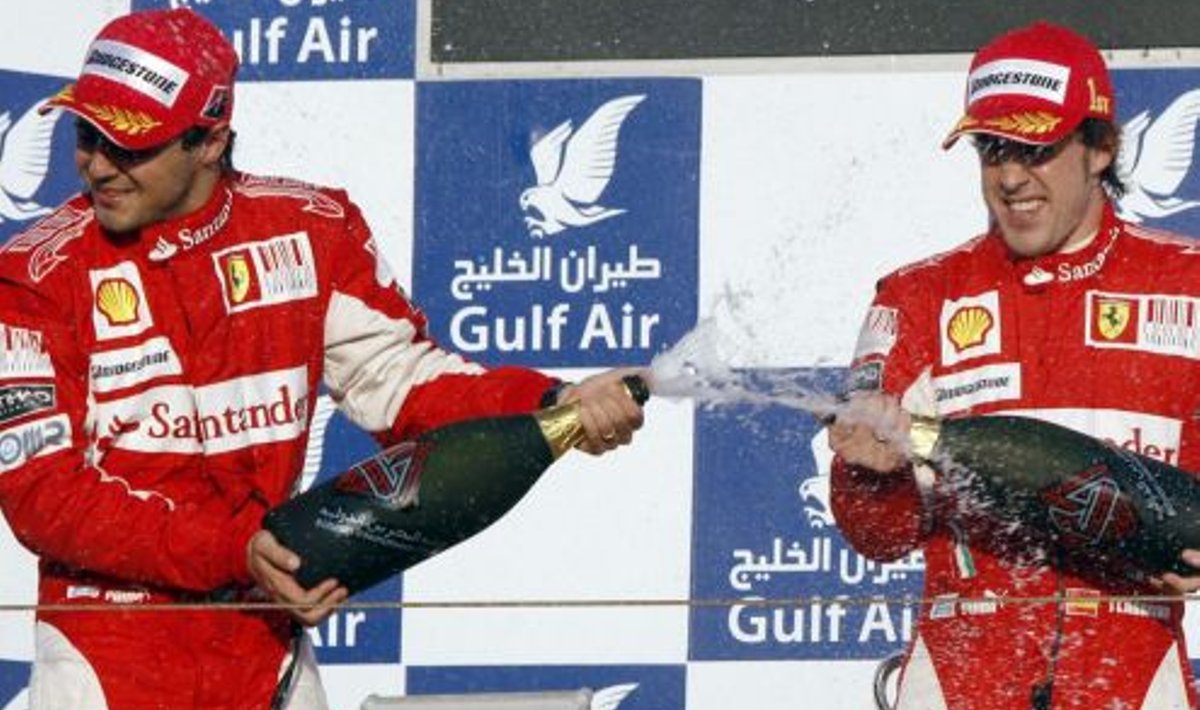 Ferrrari sõitjad Massa ja Alonso