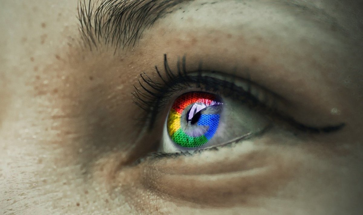 Google'i Chrome-brauser arvutikasutaja silmis vastu peegeldumas (Foto: Pixabay / Gerd Altmann)