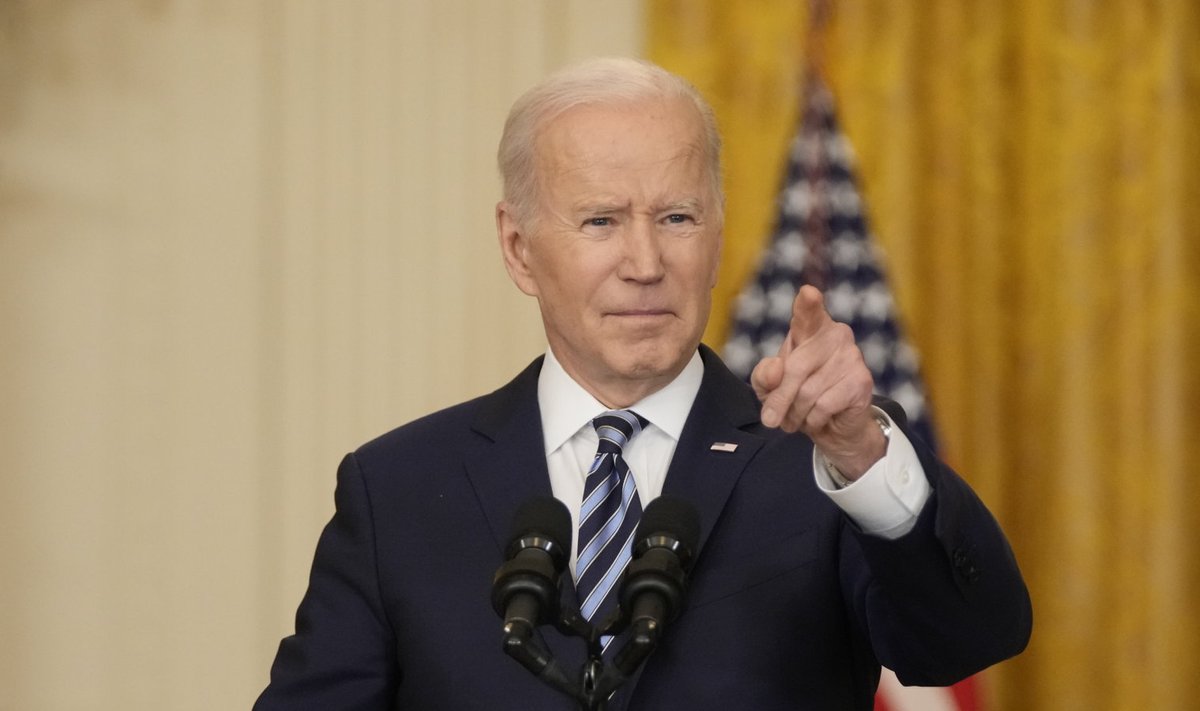 Joe Biden 24. veebruaril Ukrainas toimuva invasiooni osas pöördumist tegemas.