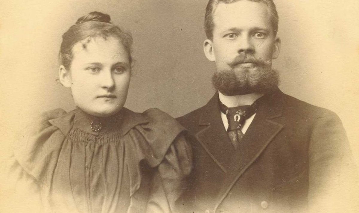 Kalle vanaema Leontine ja vanaisa Christian Lasn.