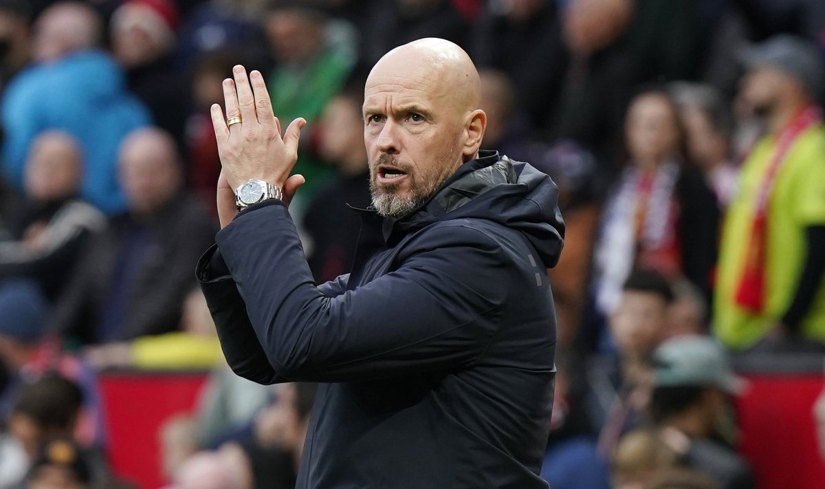 Manchester Unitedi peatreener Erik ten Hag.