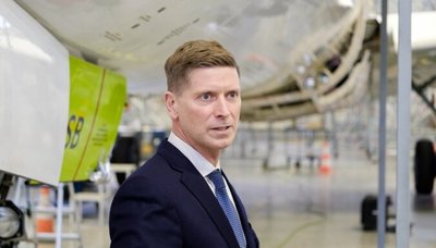 На фото: Директор по операционному управлению „airBaltic“ Паулс Цалитис