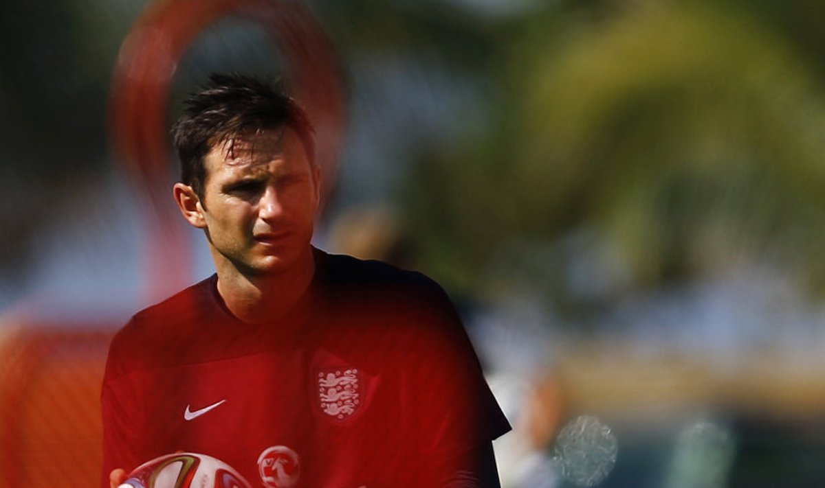 Inglismaa jalgpallikoondislane Frank Lampard treeningul (pilt on illustratiivne)