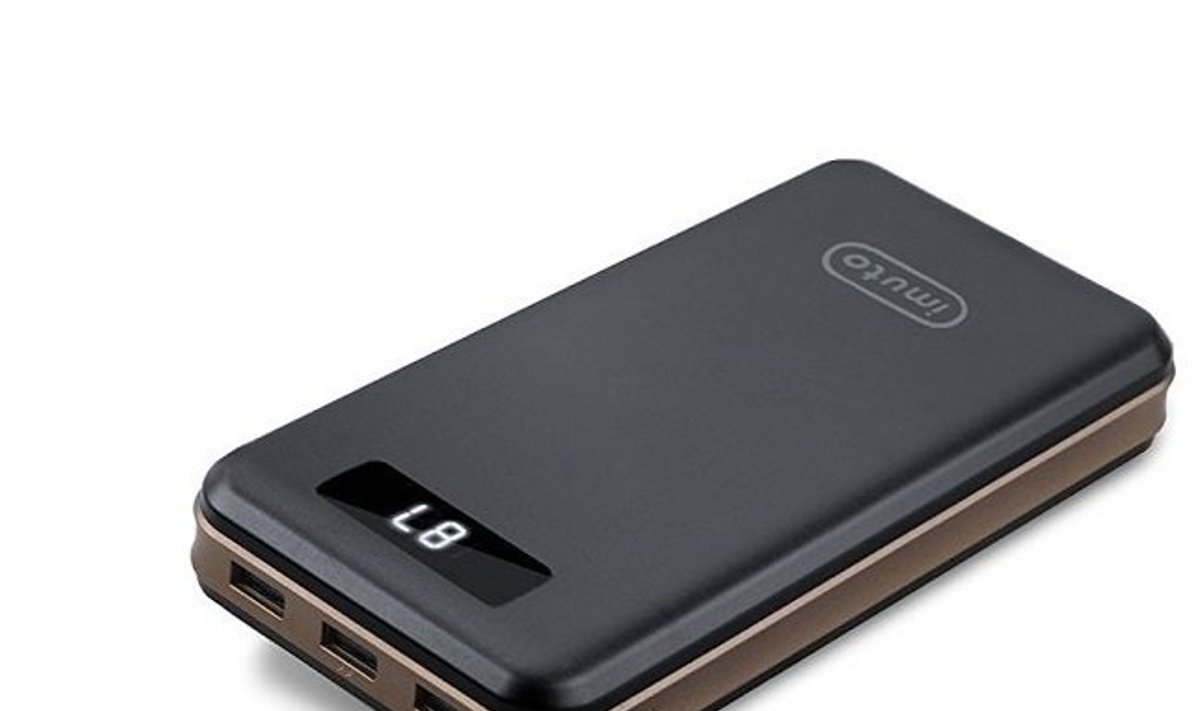 iMuto Ultra High on üks eriti võimekas akupank: mahutab 30 000 mAh ja pakub kolme USB-porti, hind veebist tellides 30-35 euro kandis. (Foto: tootja)