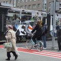 Таллинн обновит красное покрытие велодорожек на опасных участках