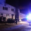 FOTOD ja VIDEO | Tallinnas Luha tänaval oli autoteeninduses põleng, inimesed evakueeriti