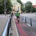 ФОТО | Велосипедная дорожка в центре Таллинна наконец-то стала безопаснее