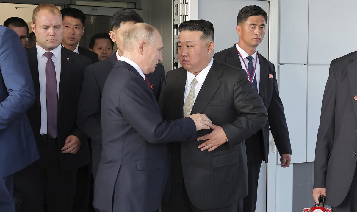 Vladimir Putini ja Kim Jong-uni eelmine kohtumine toimus septembris Venemaal.