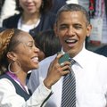 FOTO: Õnnelik 400 meetri jooksu olümpiavõitja sai pildile Barack Obamaga
